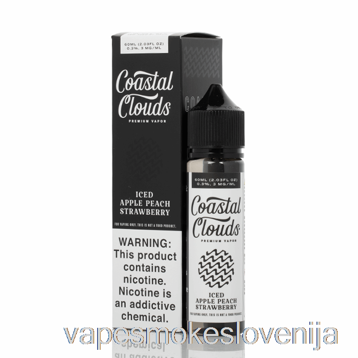 Vape Za Enkratno Uporabo Ledeno Jabolko Breskev Jagoda - Obalni Oblaki Co. - 60 Ml 3 Mg